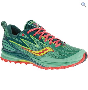 Saucony Peregrine 5 Women's Trail  Running Shoe - Size: 6.5 - Colour: BLUE-CITRON